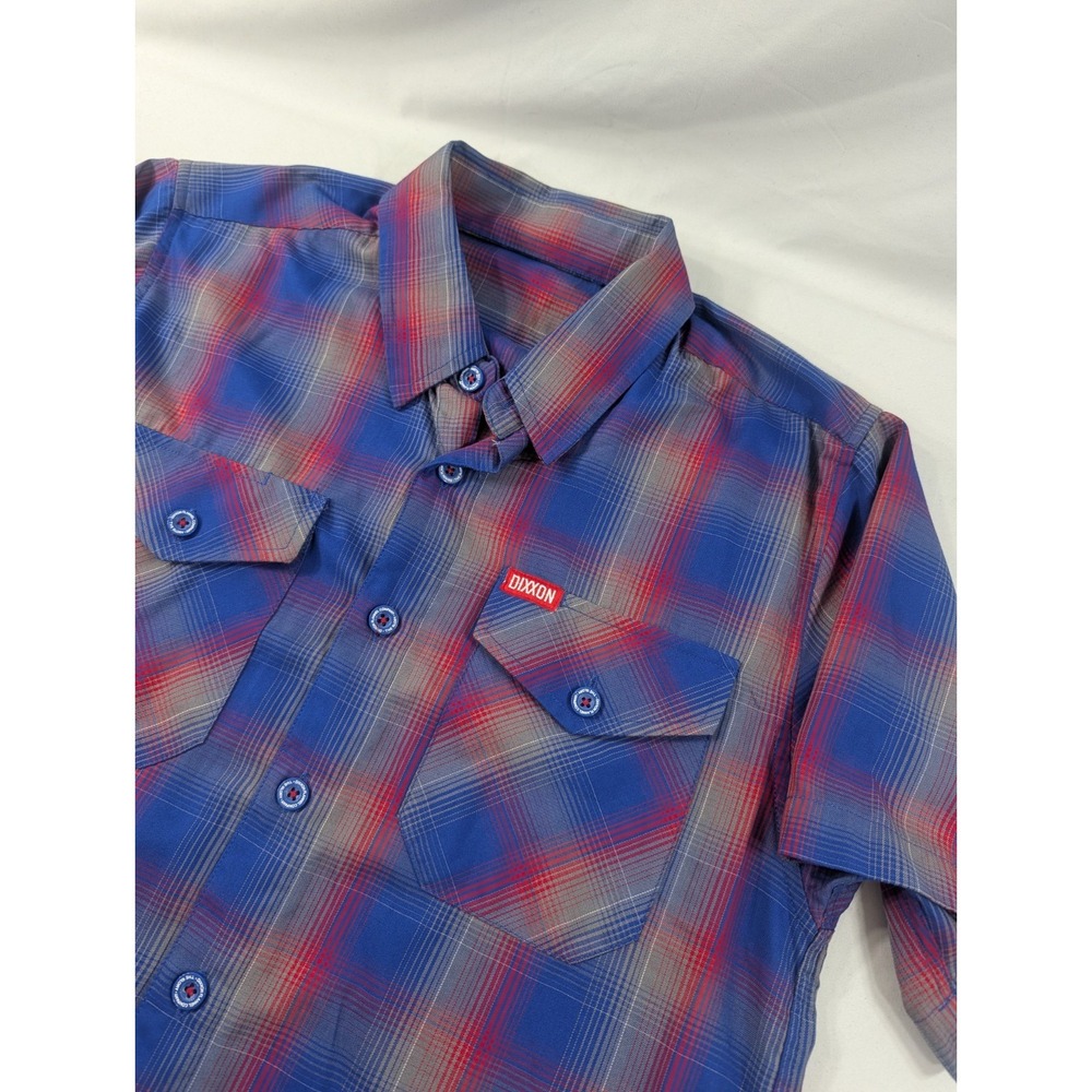 Dixxon Flannel "Glory 2.0" Men's Medium Short Sleeve Bamboo USA Plaid Shirt